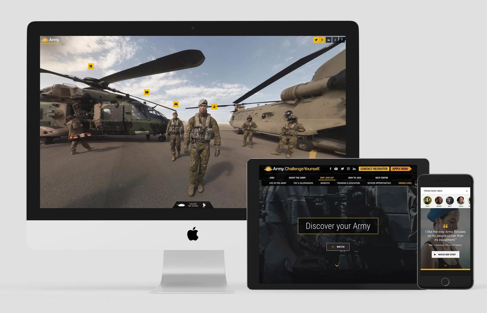 Australian Defence Force, 360 recruitment website