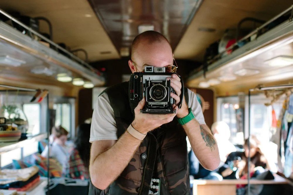 Levi's Tools, retooled camera in use
